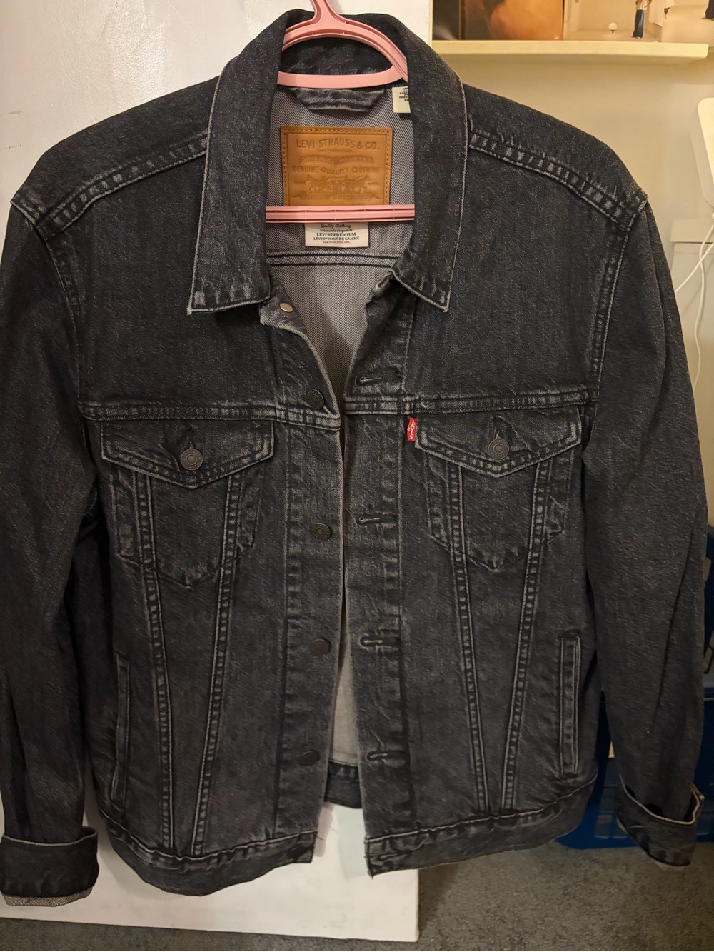 Levi's Black Washed Denim Jacket
